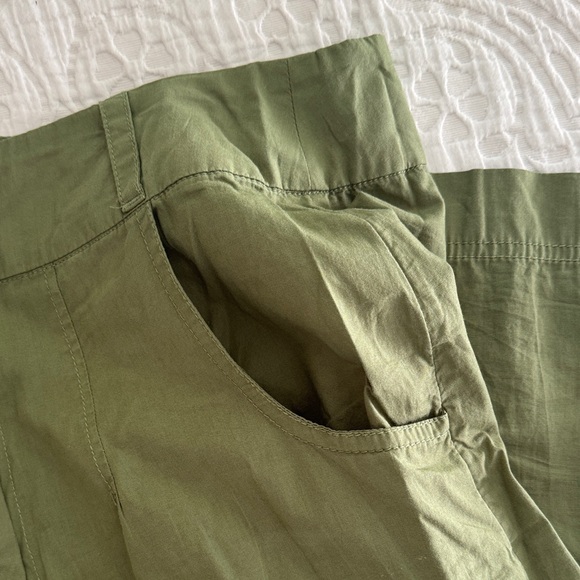 Free People Olive Wide Leg Pants - Picture 3 of 3